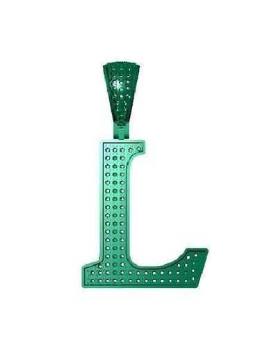 L ALPHABET PENDANT WITH ROUND DIAMOND 3D Print 524820