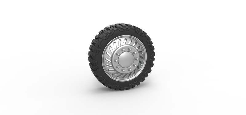 Front semi wheel for pickup Version 13 Scale 1:25