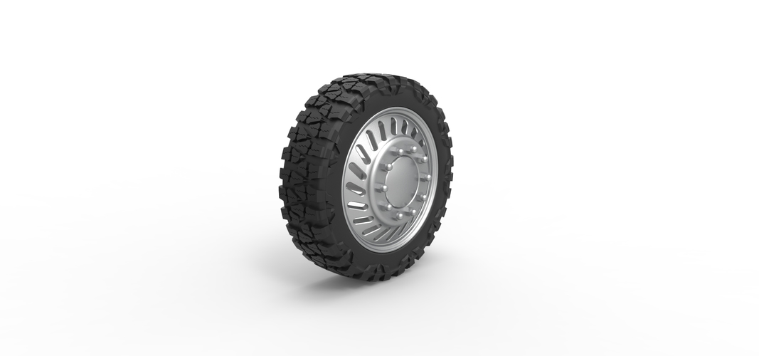 Front semi wheel for pickup Version 13 Scale 1:25 3D Print 524846