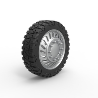 Front semi wheel for pickup Version 13 Scale 1:25 - Thumbnail 2
