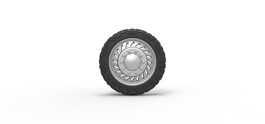 Front semi wheel for pickup Version 13 Scale 1:25 3D Print 524849