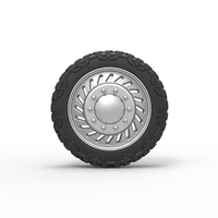Front semi wheel for pickup Version 13 Scale 1:25 - Thumbnail 5