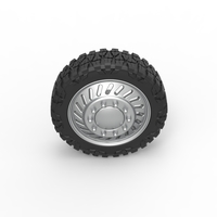 Front semi wheel for pickup Version 13 Scale 1:25 - Thumbnail 6