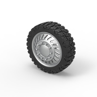 Front semi wheel for pickup Version 13 Scale 1:25 - Thumbnail 7