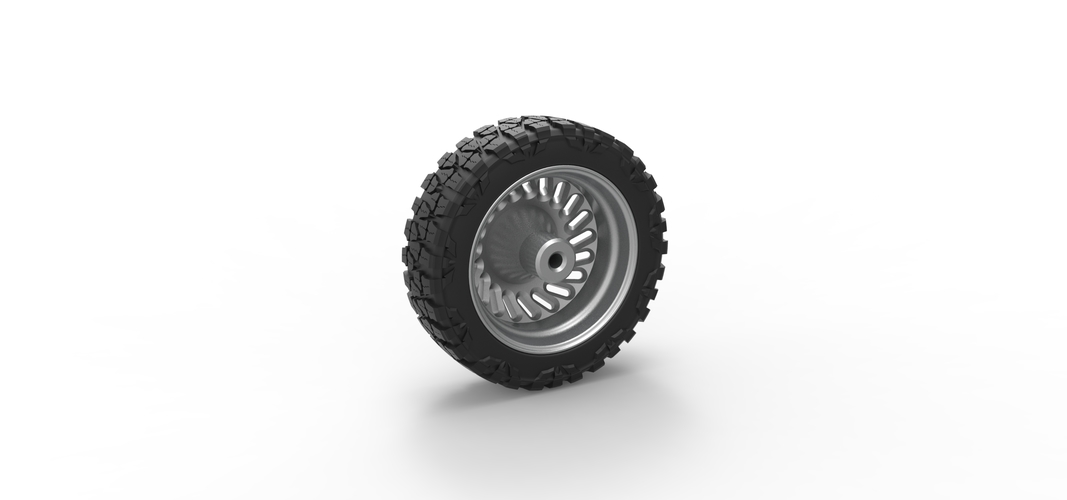 Front semi wheel for pickup Version 13 Scale 1:25 3D Print 524852