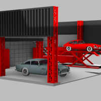 Diorama Garage | Diecast Garage | 1:64 1/64 |  - Thumbnail 2