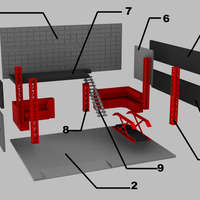 Diorama Garage | Diecast Garage | 1:64 1/64 |  - Thumbnail 4