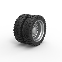 Rear semi wheel for pickup Version 13 Scale 1:25 - Thumbnail 2