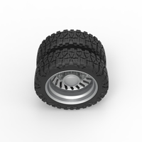 Rear semi wheel for pickup Version 13 Scale 1:25 - Thumbnail 6