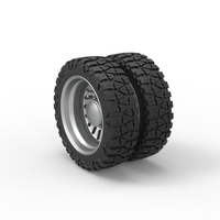 Rear semi wheel for pickup Version 13 Scale 1:25 - Thumbnail 7