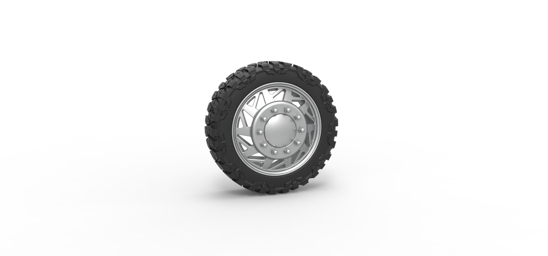 Front semi wheel for pickup Version 14 Scale 1:25 3D Print 524887