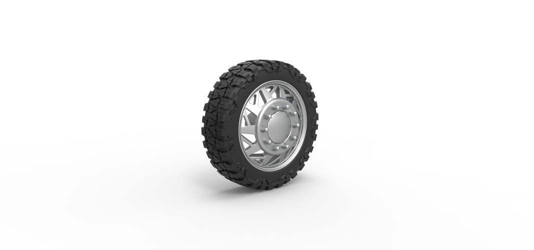 Front semi wheel for pickup Version 14 Scale 1:25 3D Print 524888