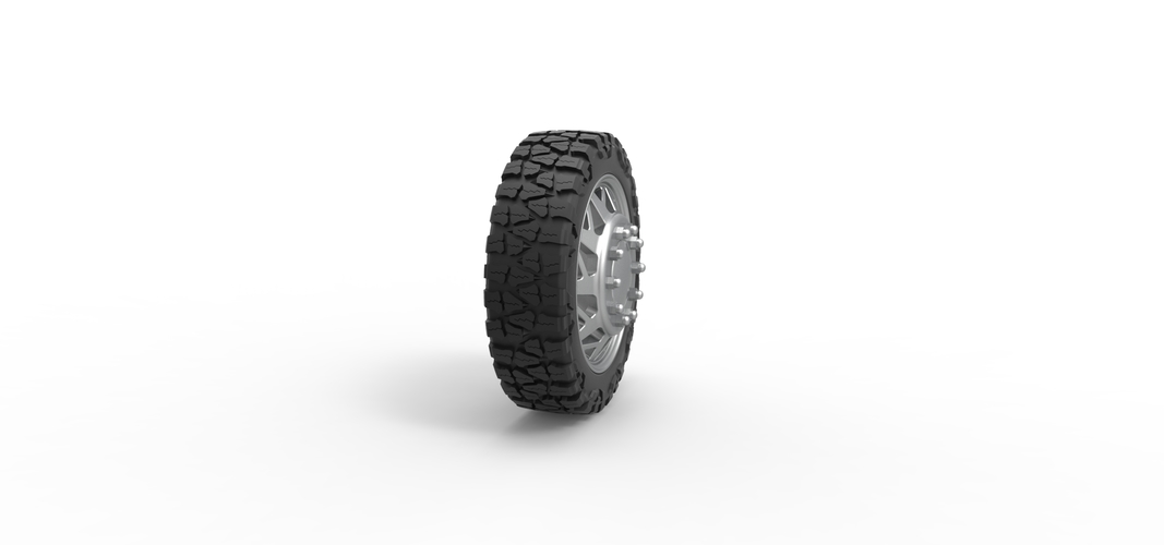 Front semi wheel for pickup Version 14 Scale 1:25 3D Print 524889