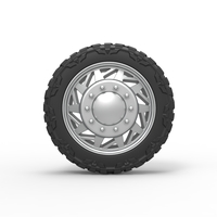 Front semi wheel for pickup Version 14 Scale 1:25 - Thumbnail 5