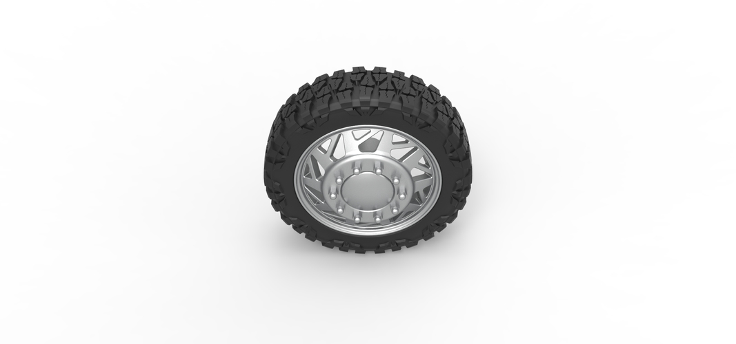 Front semi wheel for pickup Version 14 Scale 1:25 3D Print 524892