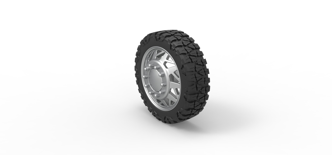 Front semi wheel for pickup Version 14 Scale 1:25 3D Print 524893