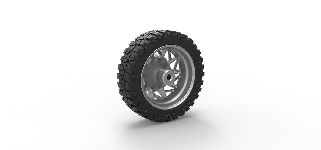 Front semi wheel for pickup Version 14 Scale 1:25 3D Print 524894