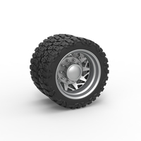 Rear semi wheel for pickup Version 14 Scale 1:25 - Thumbnail 1