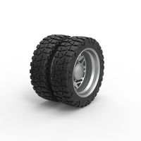 Rear semi wheel for pickup Version 14 Scale 1:25 - Thumbnail 2