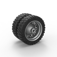 Rear semi wheel for pickup Version 14 Scale 1:25 - Thumbnail 8