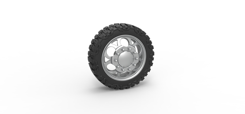 Front semi wheel for pickup Version 15 Scale 1:25