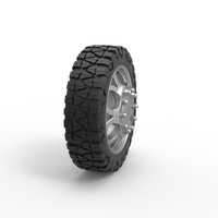 Front semi wheel for pickup Version 15 Scale 1:25 - Thumbnail 3