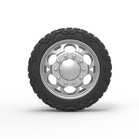 Front semi wheel for pickup Version 15 Scale 1:25 - Thumbnail 5