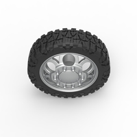 Front semi wheel for pickup Version 15 Scale 1:25 - Thumbnail 6