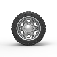 Rear semi wheel for pickup Version 15 Scale 1:25 - Thumbnail 5