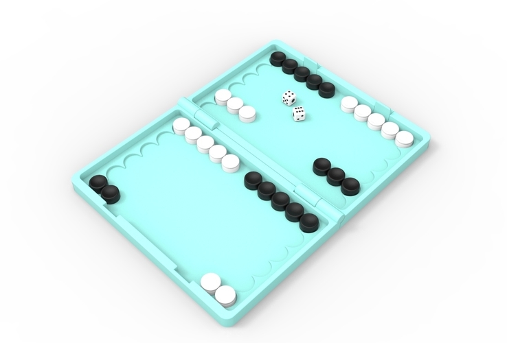 backgammon 3D Print 524981