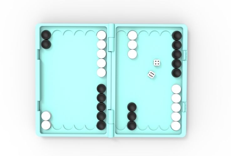 backgammon 3D Print 524983