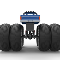 Vintage Monster Truck with double wheels Scale 1:25 - Thumbnail 13