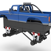 Vintage Monster Truck with double wheels Scale 1:25 - Thumbnail 17