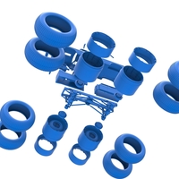 Vintage Monster Truck with double wheels Scale 1:25 - Thumbnail 20