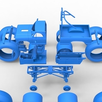 Vintage Monster Truck with double wheels Scale 1:25 - Thumbnail 23