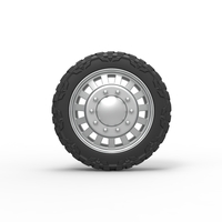 Front semi wheel for pickup Version 16 Scale 1:25 - Thumbnail 5