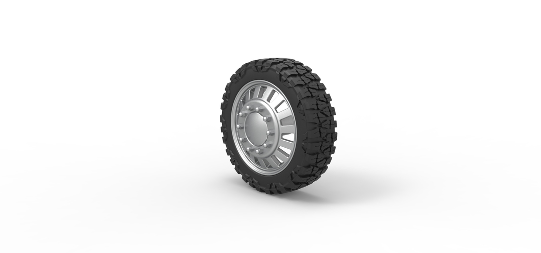 Front semi wheel for pickup Version 16 Scale 1:25 3D Print 525061