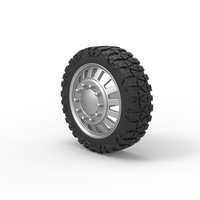 Front semi wheel for pickup Version 16 Scale 1:25 - Thumbnail 7