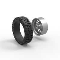 Front semi wheel for pickup Version 16 Scale 1:25 - Thumbnail 10