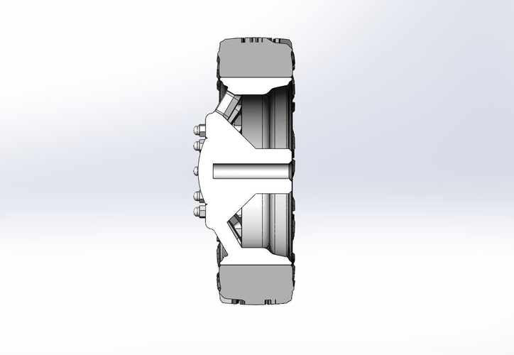 Front semi wheel for pickup Version 16 Scale 1:25 3D Print 525065