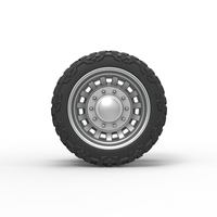 Rear semi wheel for pickup Version 16 Scale 1:25 - Thumbnail 5
