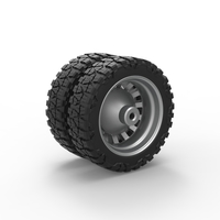 Rear semi wheel for pickup Version 16 Scale 1:25 - Thumbnail 8