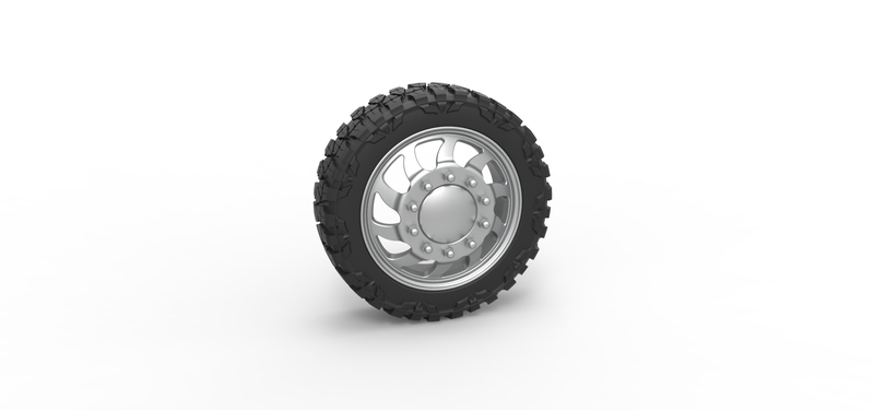 Front semi wheel for pickup Version 17 Scale 1:25