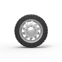 Front semi wheel for pickup Version 17 Scale 1:25 - Thumbnail 5