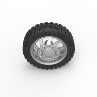 Front semi wheel for pickup Version 17 Scale 1:25 - Thumbnail 6