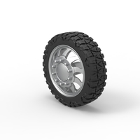 Front semi wheel for pickup Version 17 Scale 1:25 - Thumbnail 7