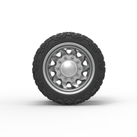 Rear semi wheel for pickup Version 17 Scale 1:25 - Thumbnail 5