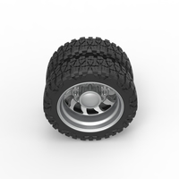 Rear semi wheel for pickup Version 17 Scale 1:25 - Thumbnail 6