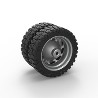 Rear semi wheel for pickup Version 17 Scale 1:25 - Thumbnail 8