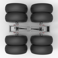 Chassis of vintage monster truck with double wheels 1:25 - Thumbnail 10